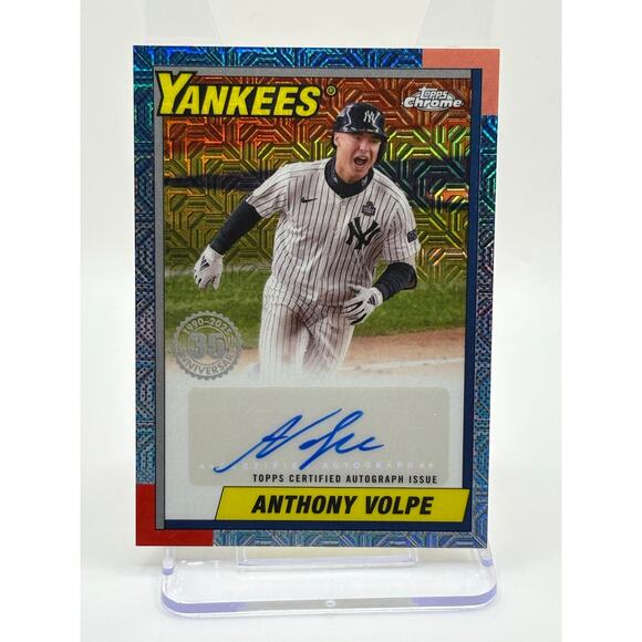 TOPPS Other - 2025 Topps Series 2 Anthony Volpe 35th Anniversary 1990 Silver Pack Auto Yankees